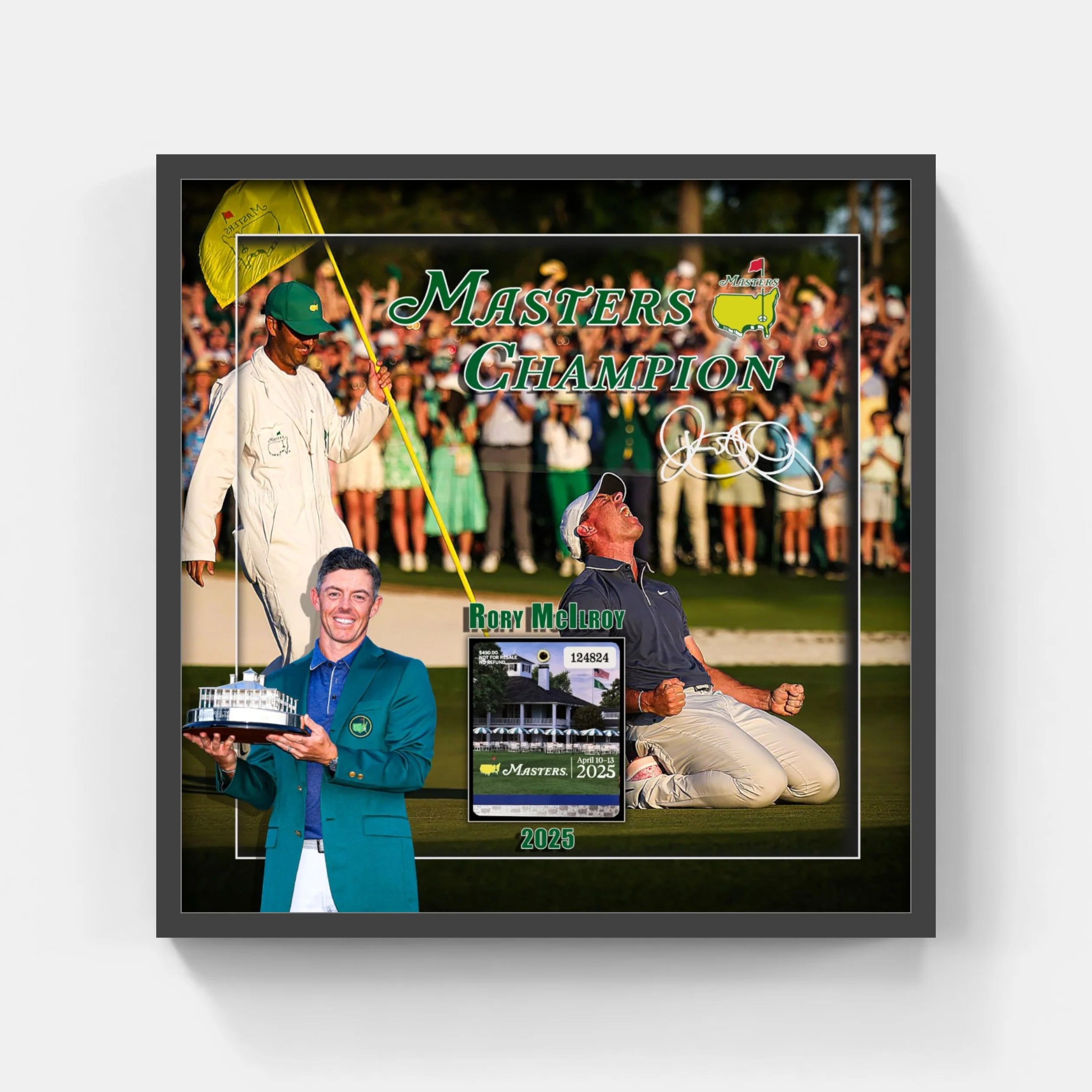 Rory McIlroy Signed Museum-Quality Framed Art - JSA Authenticated - Latitude Sports Marketing