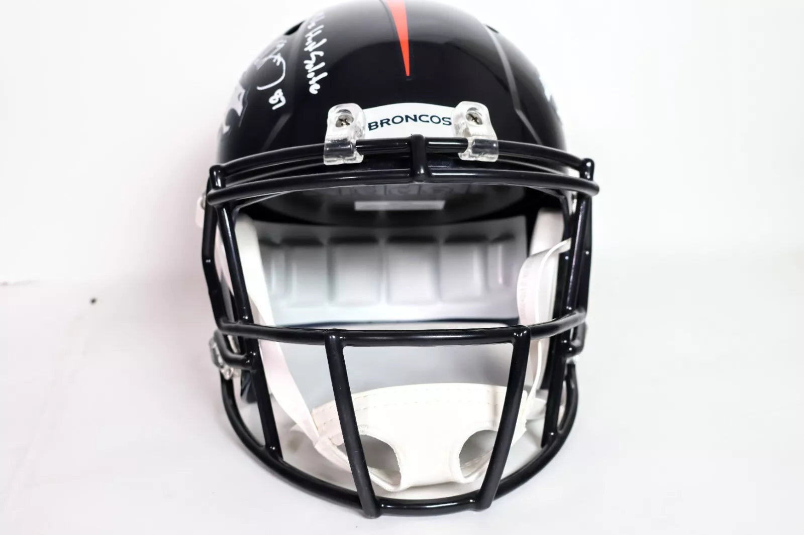 Ed McCaffrey & Rod Smith Signed Denver Broncos Helmet Inscribed "Back 2 Back"