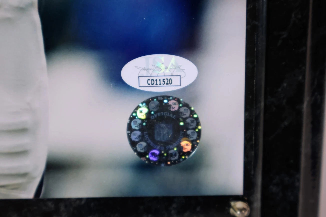 Rod Smith Autographed Denver Broncos 8x10 Photo with Plaque JSA COA