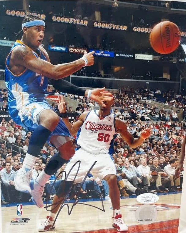 Carmelo Anthony Autographed Denver Nuggets 8x10 Photo - JSA Authenticated NBA Memorabilia