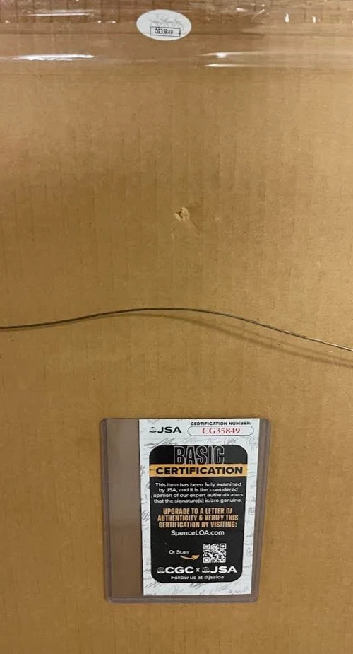 Patrick Roy Colorado Avalanche Autographed Looney Tunes 29"x26.5" Photo JSA COA- 2001 Stanley Cup Team Signed