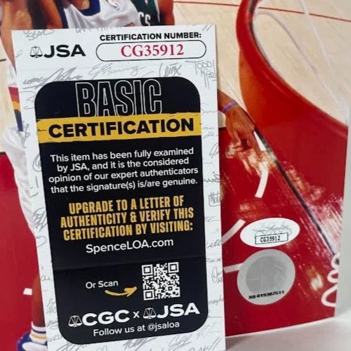 Marcus Camby Denver Nuggets Skyline Jersey Autographed 8x10 Photo JSA COA