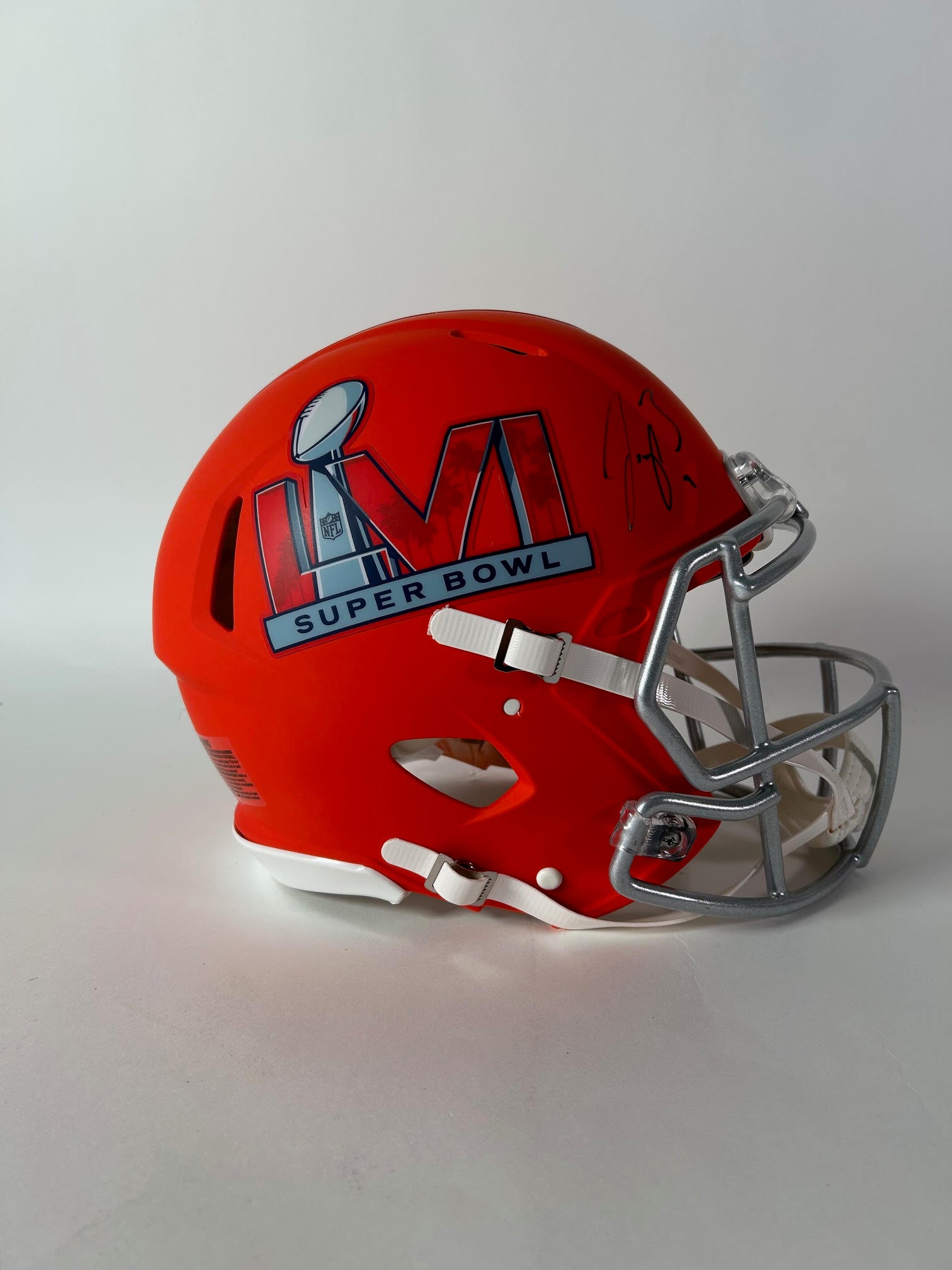 Joe Burrow Autographed Pro Helmet w/ Super Bowl LVI Logo - Fanatics COA