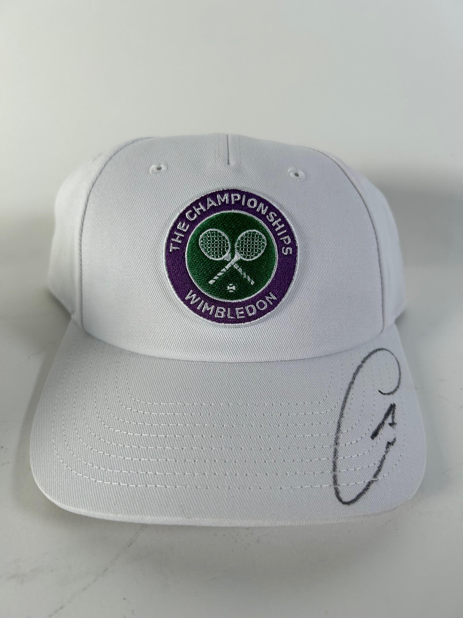 Carlos Alcaraz Autographed Officially Licensed Wimbledon Cap - Brand New - JSA COA