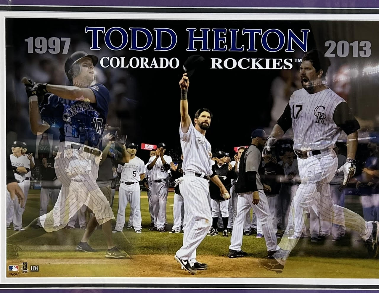 Todd Helton Colorado Rockies Highland Mint Framed Collage (28"x24") LE #46/71