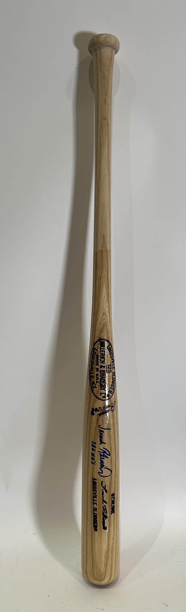 Frank Robinson Autographed/Inscribed "586 HR's" Louisville Slugger Bat - JSA COA