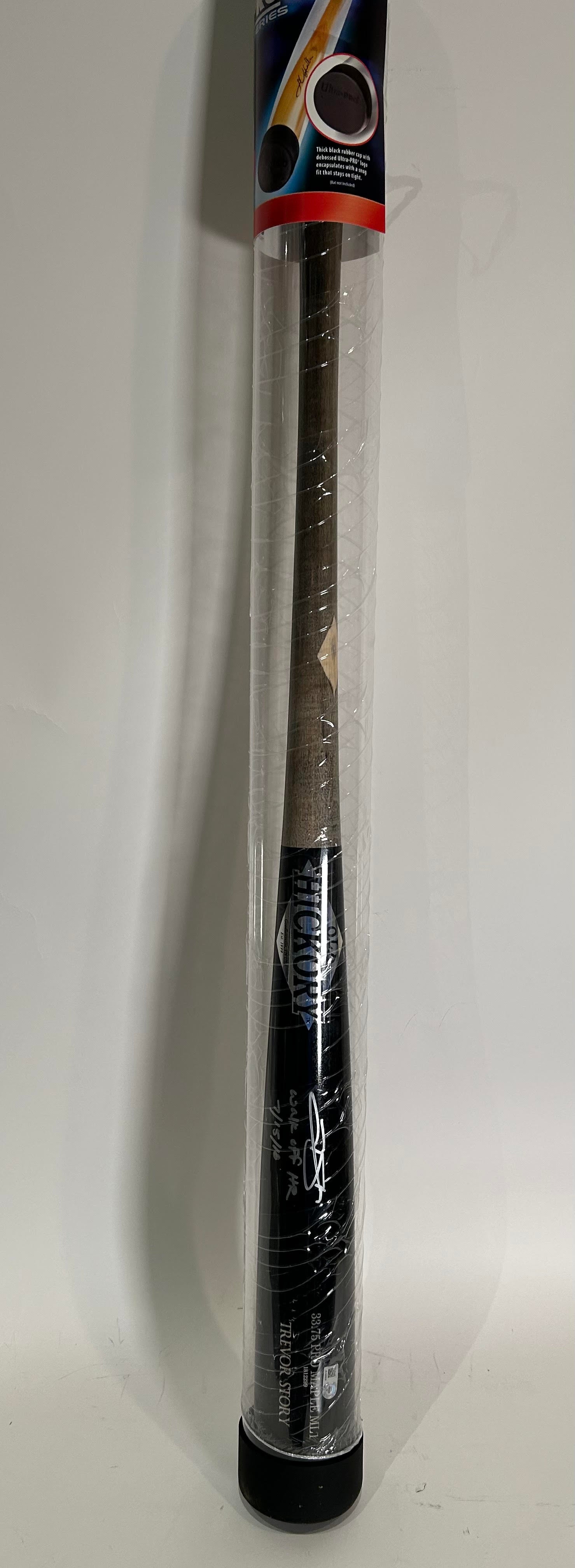 Trevor Story Autographed/Inscribed "Walk Off HR 7/15/18" Old Hickory Bat — MLB COA