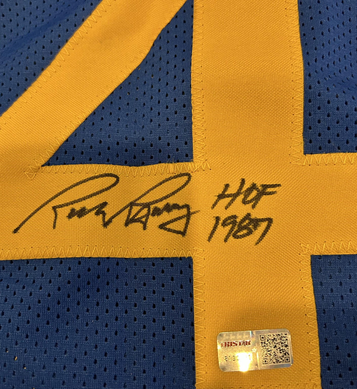 Rick Barry Hall of Fame Golden State Warriors Autographed Jersey - TriStar COA - Latitude Sports Marketing