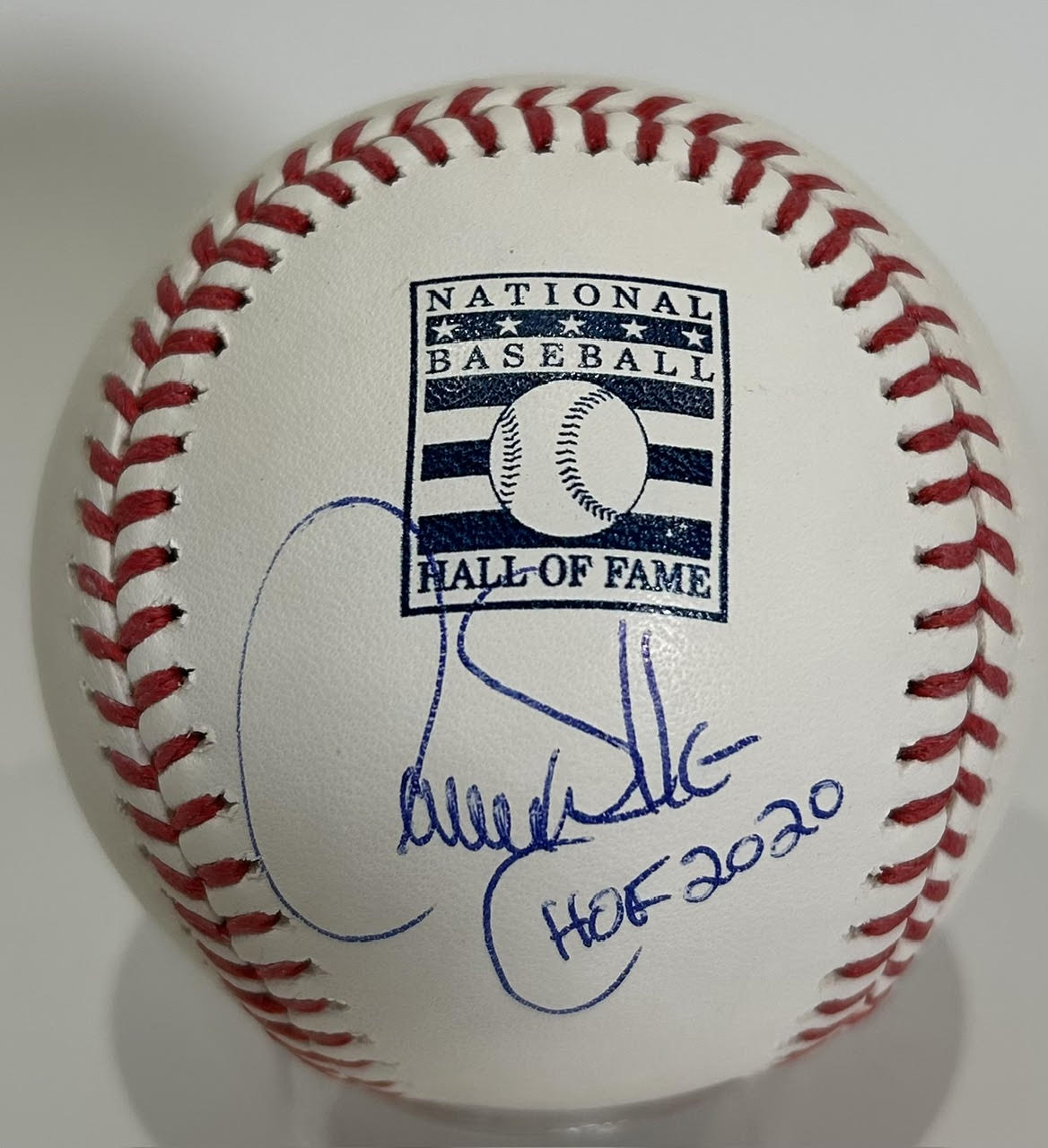 Larry Walker Autographed/Inscribed "HOF 2020" National Baseball Hall of Fame Ball MLB COA