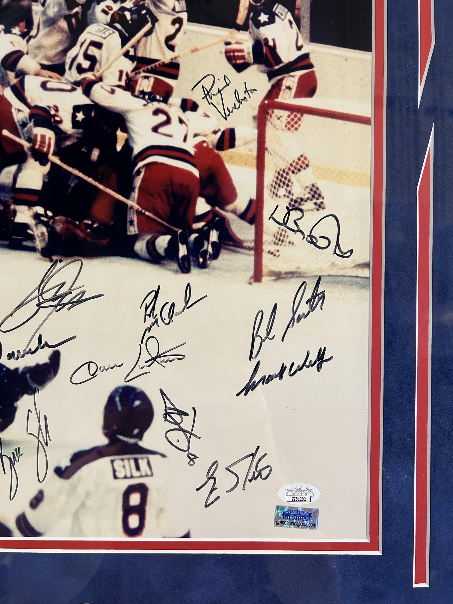Miracle on Ice 1980 USA Gold Medal Team Signed (incl. H. Brooks) 16x20 - JSA LOA - Latitude Sports Marketing