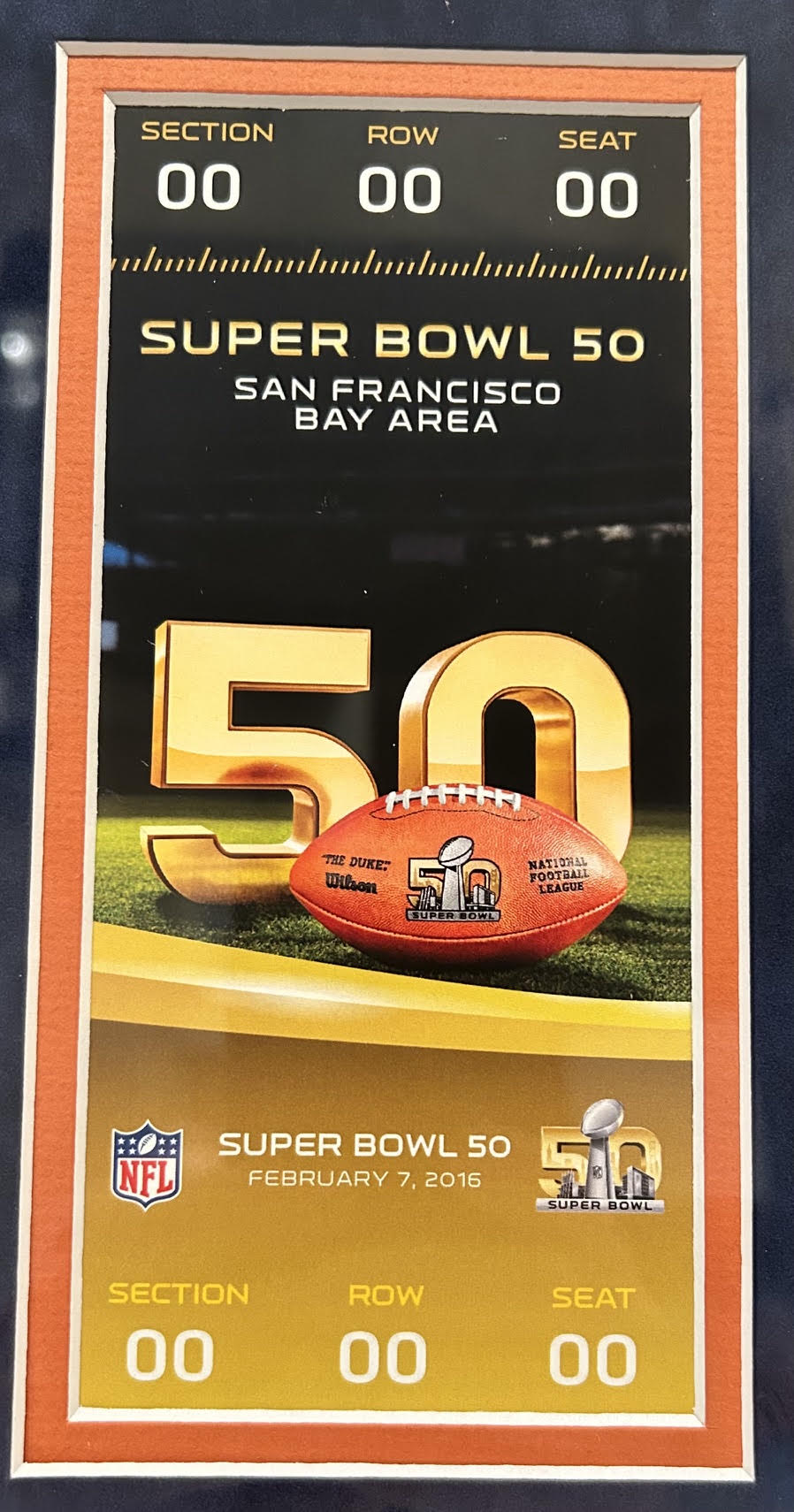 Highland Mint Denver Broncos 3X Super Bowl Champions Tickets & Coins Collage LE/1000