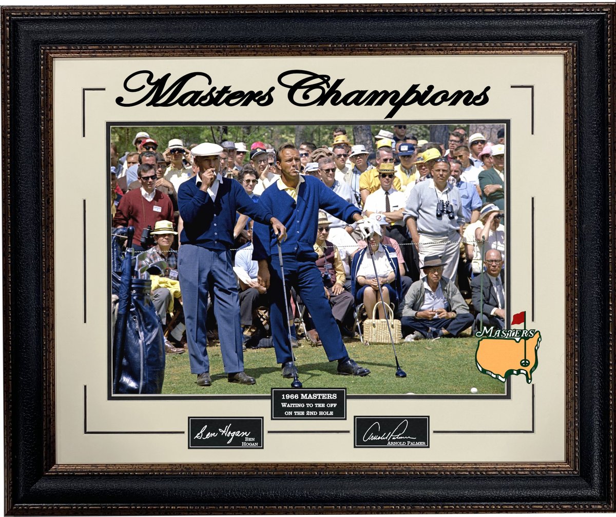 Arnold Palmer - Ben Hogan 16x20 Laser Signature "Smokin Hogan" - Latitude Sports Marketing