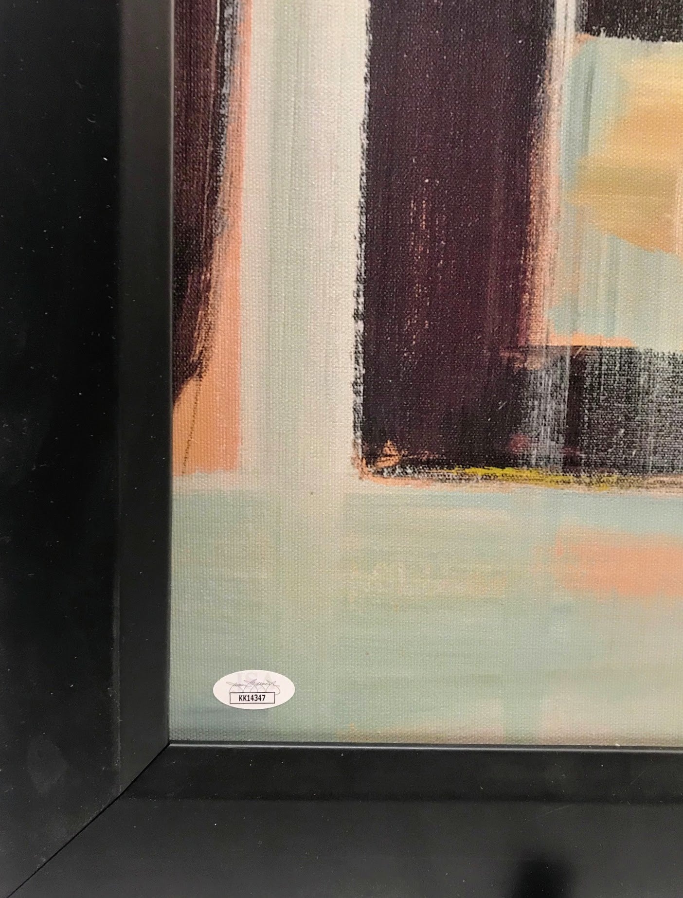 Joe Sakic Autographed Giclee framed, LSM COA - Latitude Sports Marketing