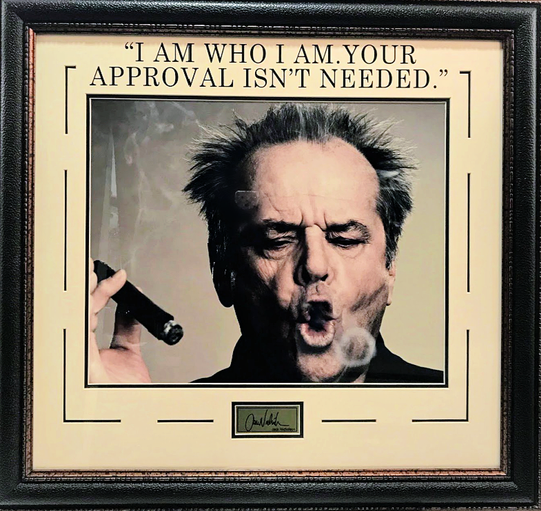 Jack Nicholson Laser Engraved Signature Framed Artwork - Latitude Sports Marketing