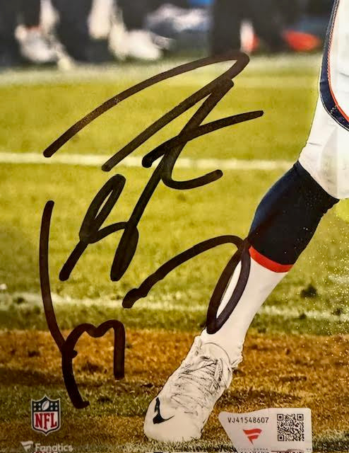 Peyton Manning Autographed Denver Broncos 8x10 Photo Fanatics COA - Latitude Sports Marketing