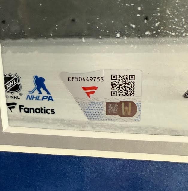 Nathan Mackinnon Autographed 8x10 Action Photo Deluxe Framed Fanatics COA