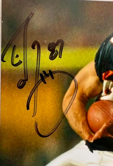 Ed McCaffrey Autographed Denver Broncos Navy Jersey 8x10 Photo JSA COA - Latitude Sports Marketing