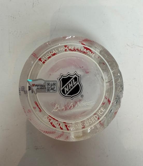 Mikko Rantanen Autographed 2019 NHL All-Star Game Used Ice Puck – Fanatics COA