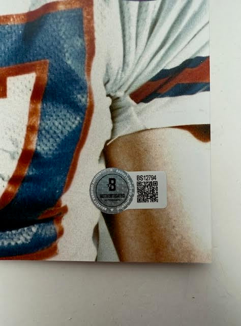 Karl Mecklenburg Autographed Denver Broncos 8x10 Photo BAS COA