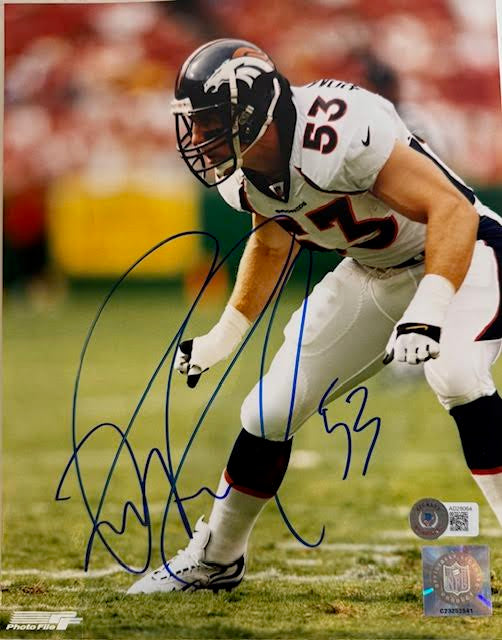 Bill Romanowski Autographed Denver Broncos 8x10 Photo BAS COA - Latitude Sports Marketing