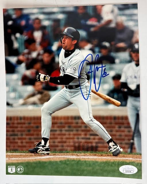 Jason Bates Autographed Colorado Rockies 8x10 Photo JSA COA - Latitude Sports Marketing