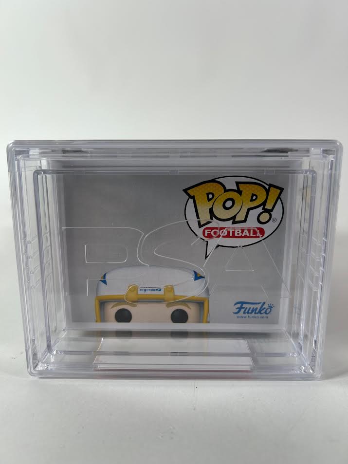 Justin Herbert Autographed LA Chargers Funko POP! Figure PSA Autograph GEM MT 10