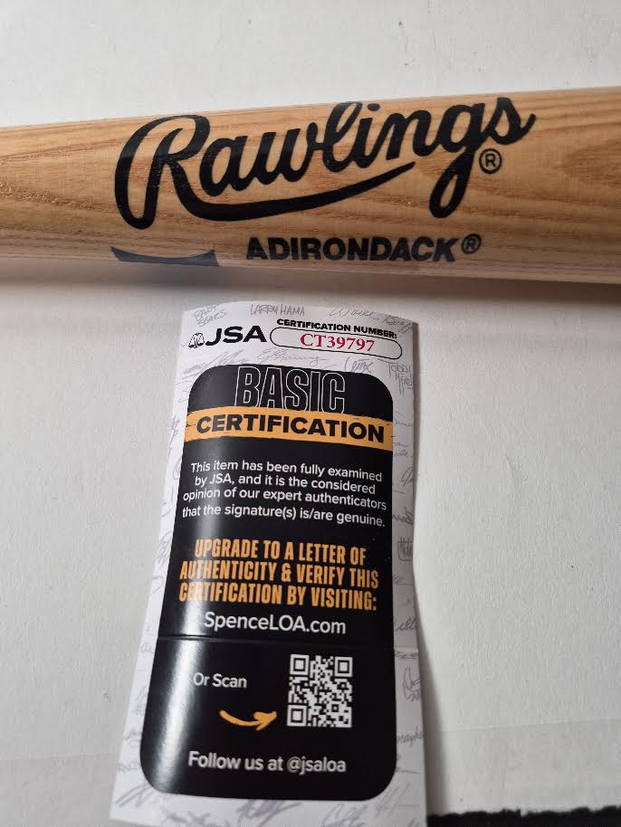 Dave Justice Autographed Rawlings Big Stick Pro Model Baseball Bat - JSA COA - Latitude Sports Marketing