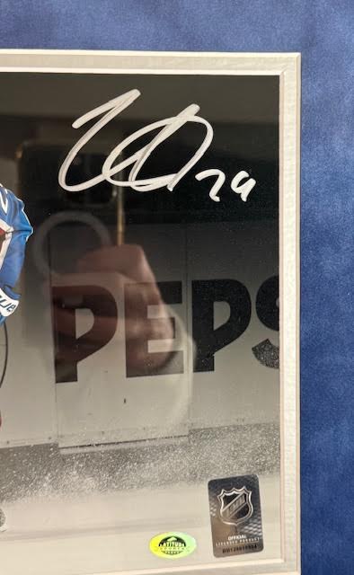 Nathan Mackinnon Autographed 8x10 Action Photo Deluxe Framed Fanatics COA