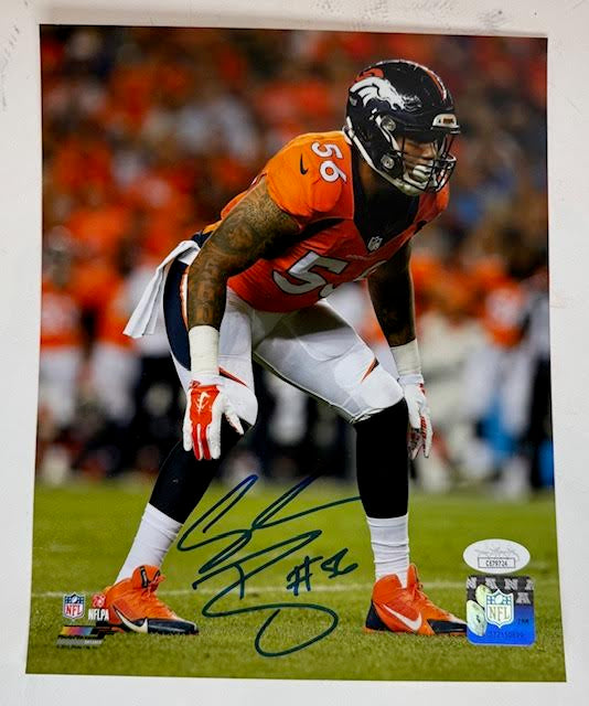 Shane Ray Autographed Denver Broncos 8x10 Photo JSA COA - Latitude Sports Marketing