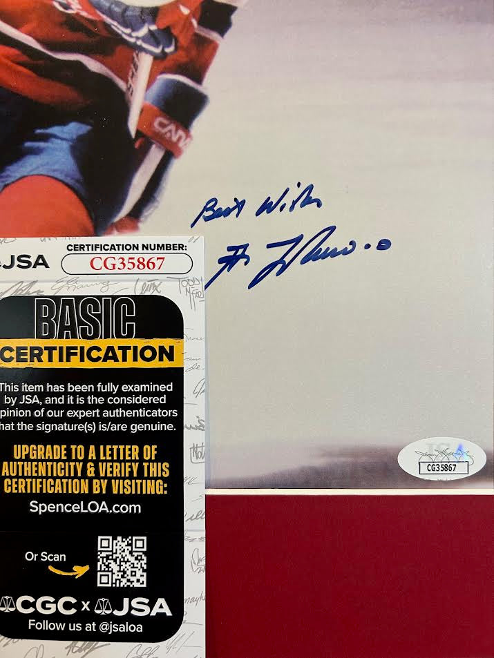 Guy Lafleur Autographed Montreal Canadiens 8x10 Photo Matted - JSA Authenticated