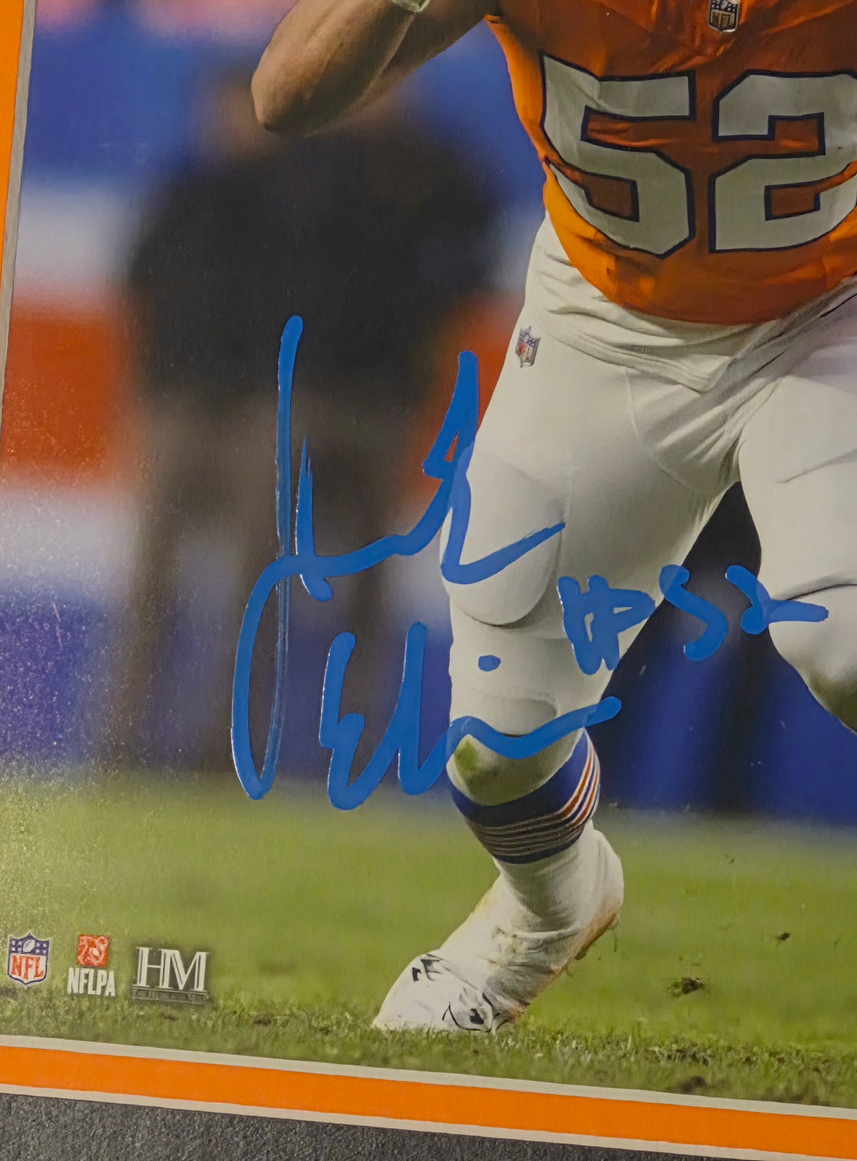 Jonah Elliss Autographed Photo Framed Denver Broncos - Beckett Authenticated