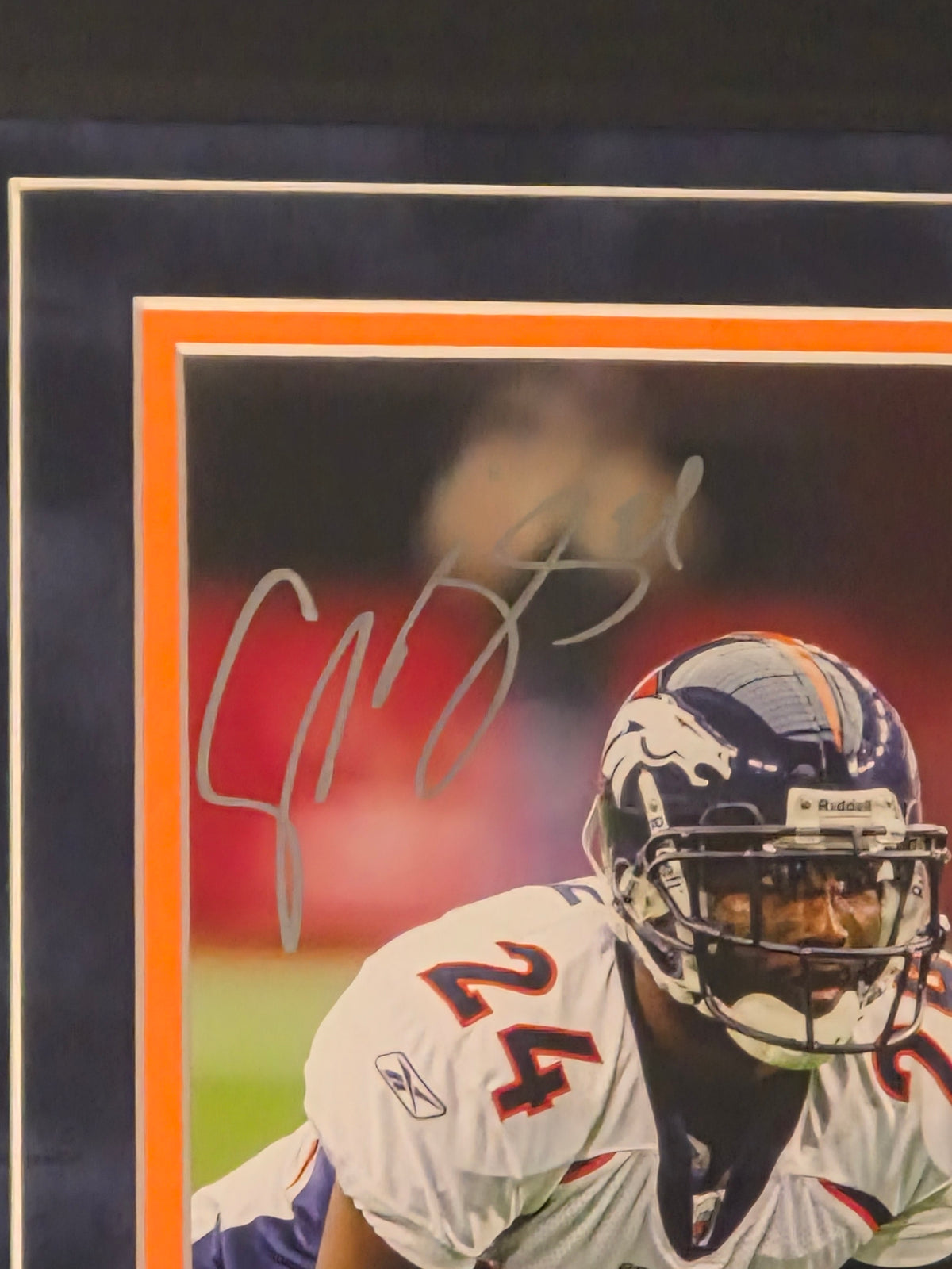 Champ Bailey Autographed Photo Framed Denver Broncos - Fanatics Authenticated