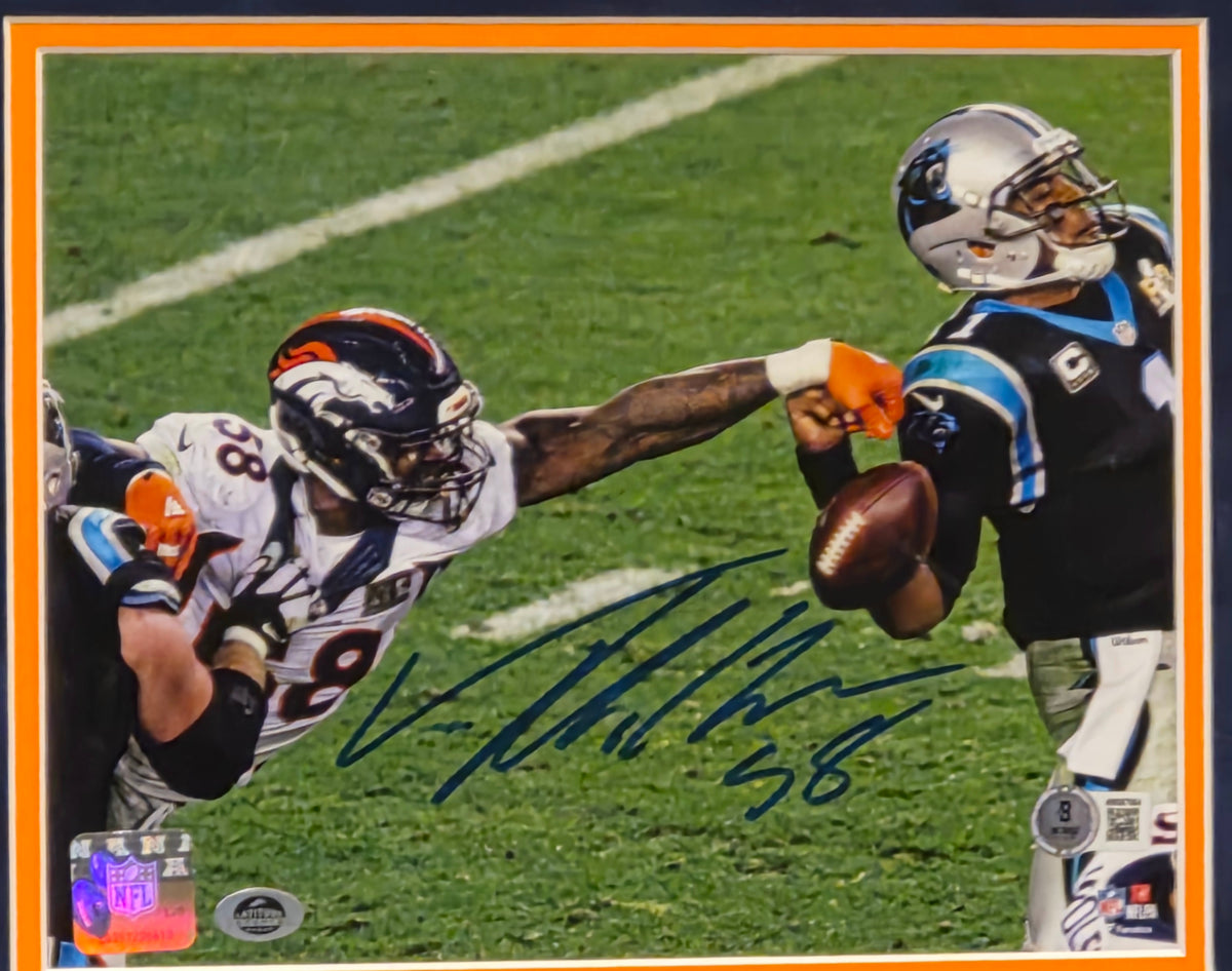 Von Miller Autographed 10x8 Photo in Deluxe Frame – JSA Authenticated