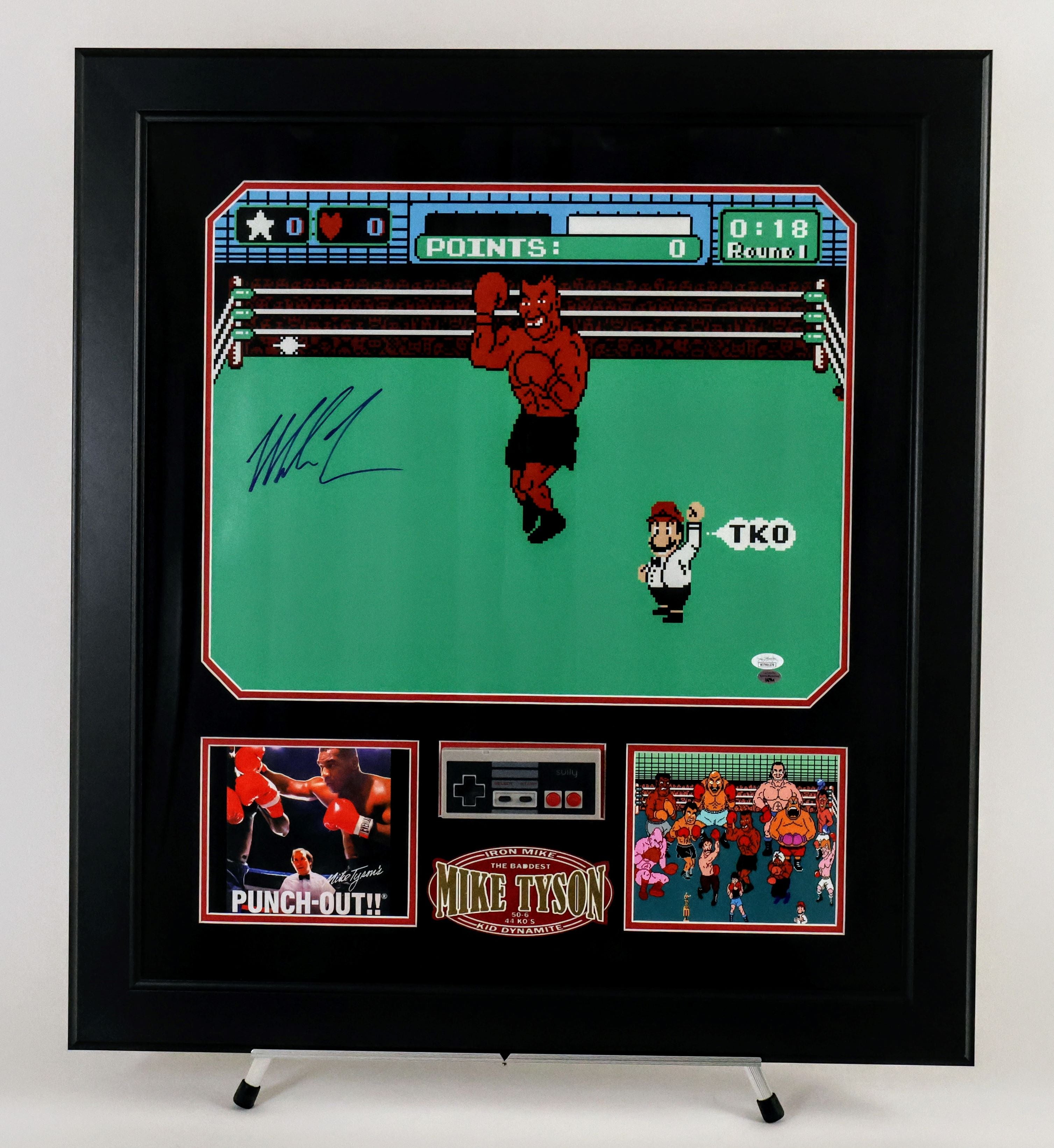 Mike Tyson Autographed 16"x20" Framed Photo - Latitude Sports Marketing