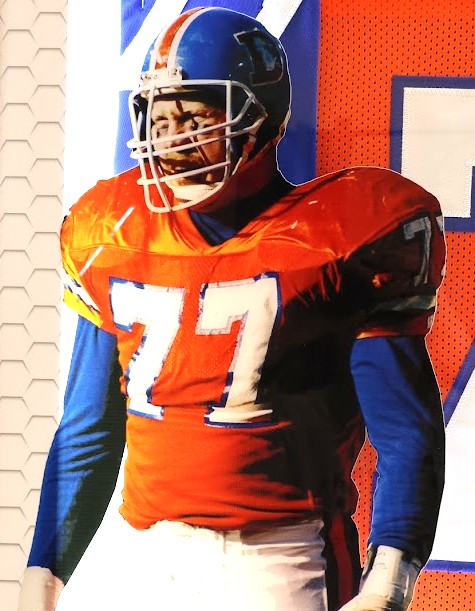 Karl Mecklenburg Autographed Broncos Jersey with Inscriptions Framed Lighted Shadowbox