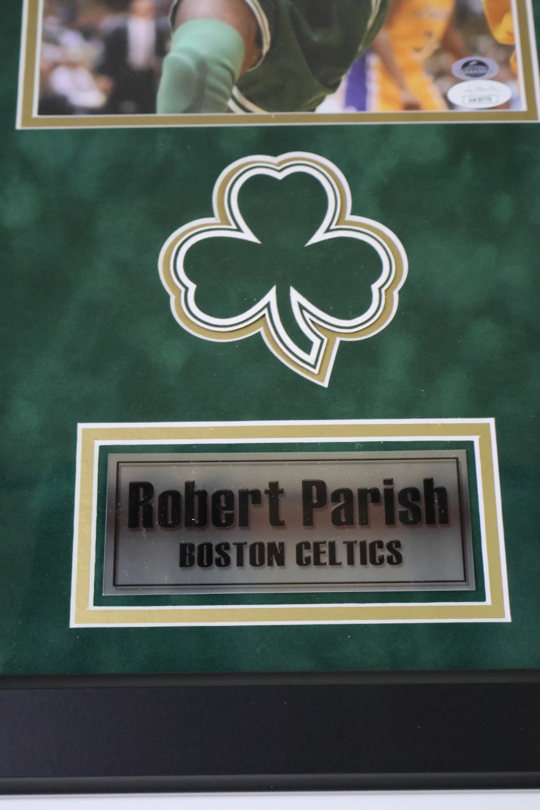 Robert Parish Autographed Celtics 8x10 Framed JSA COA