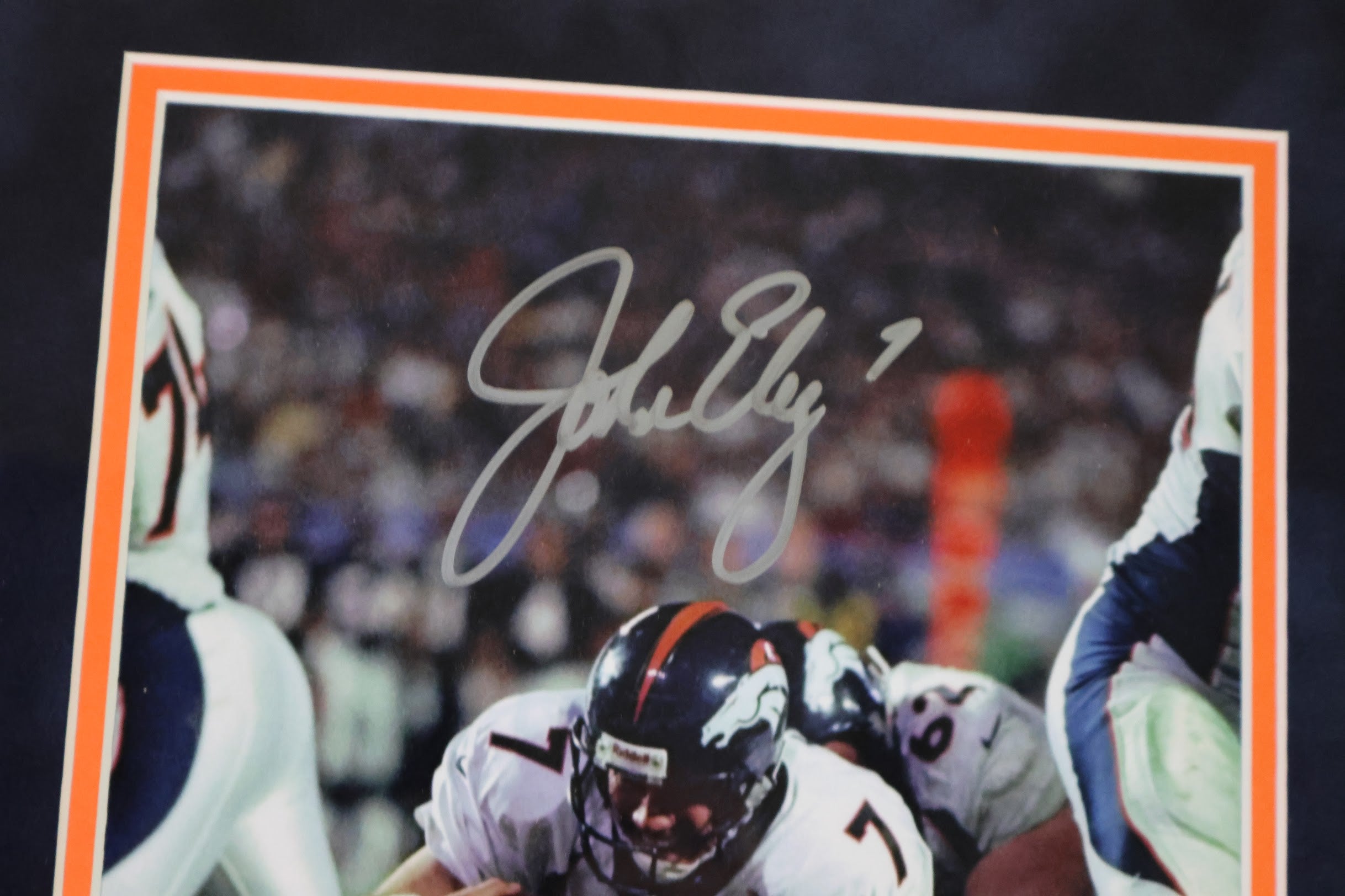John Elway Autographed 8x10 SB XXXIII Deluxe Framed Fanatics COA
