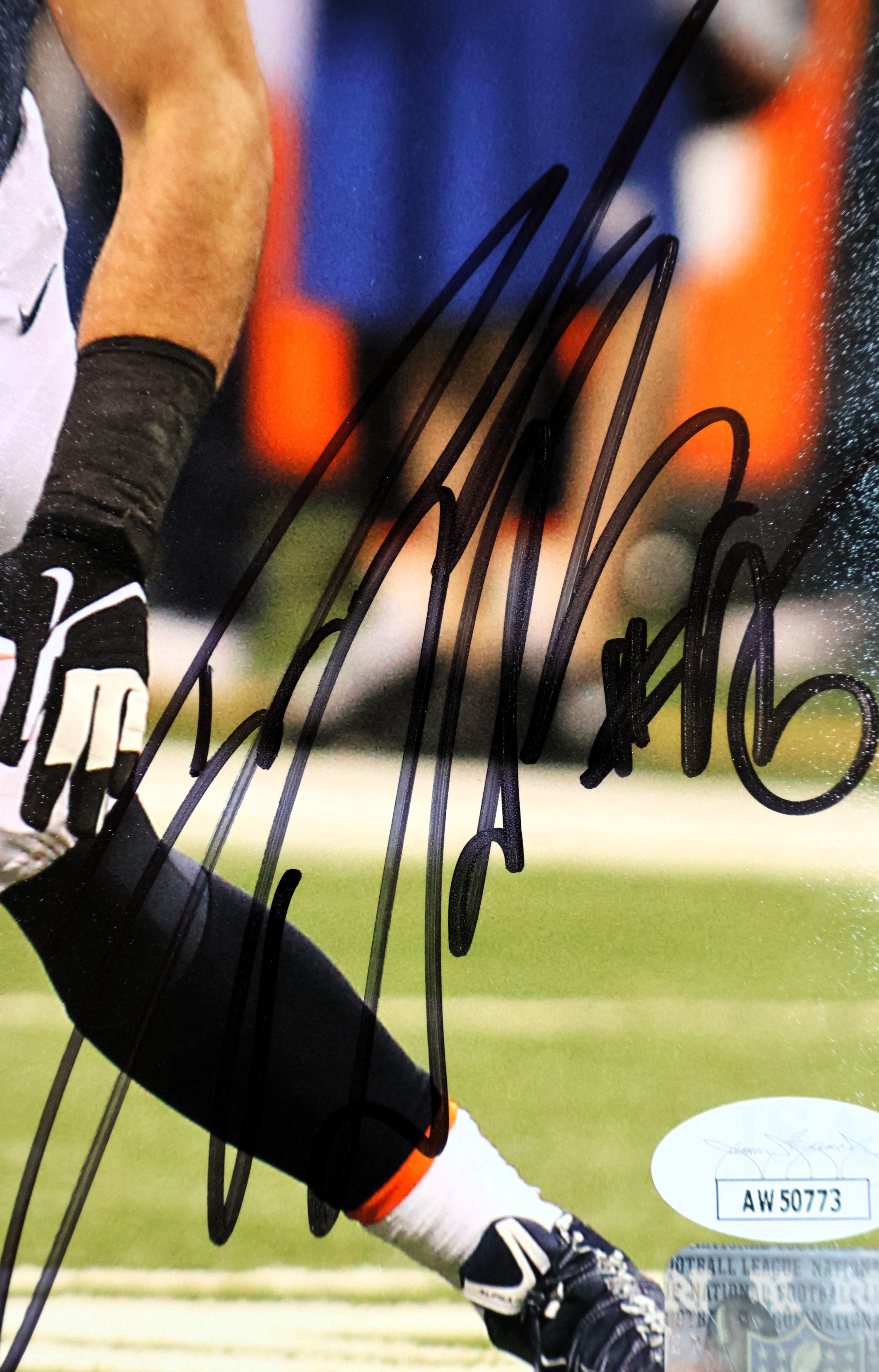 Derek Wolfe Autographed Denver Broncos 8x10 Photo JSA COA - Latitude Sports Marketing