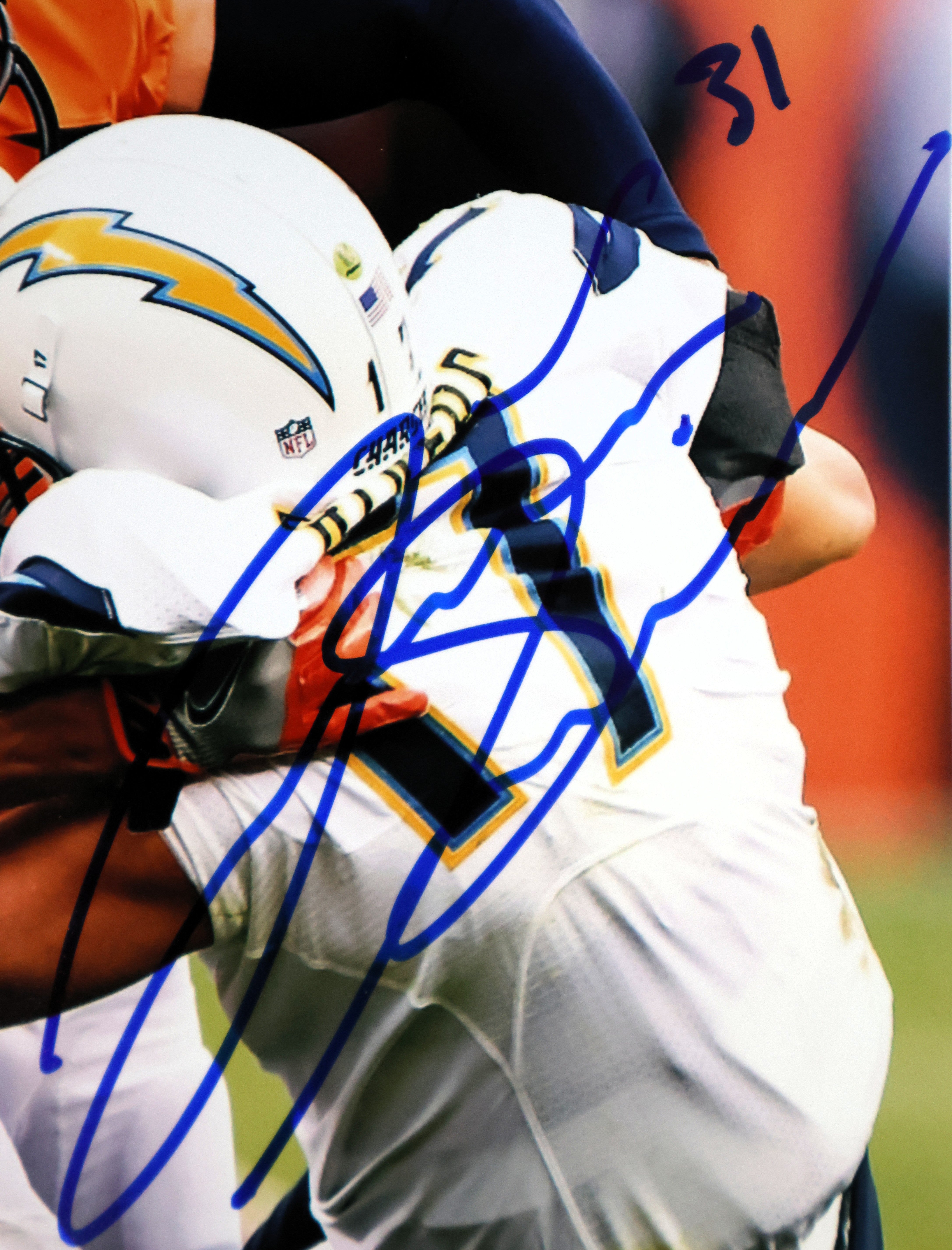 Justin Simmons Autographed 8x10 Photograph (James Spence COA)