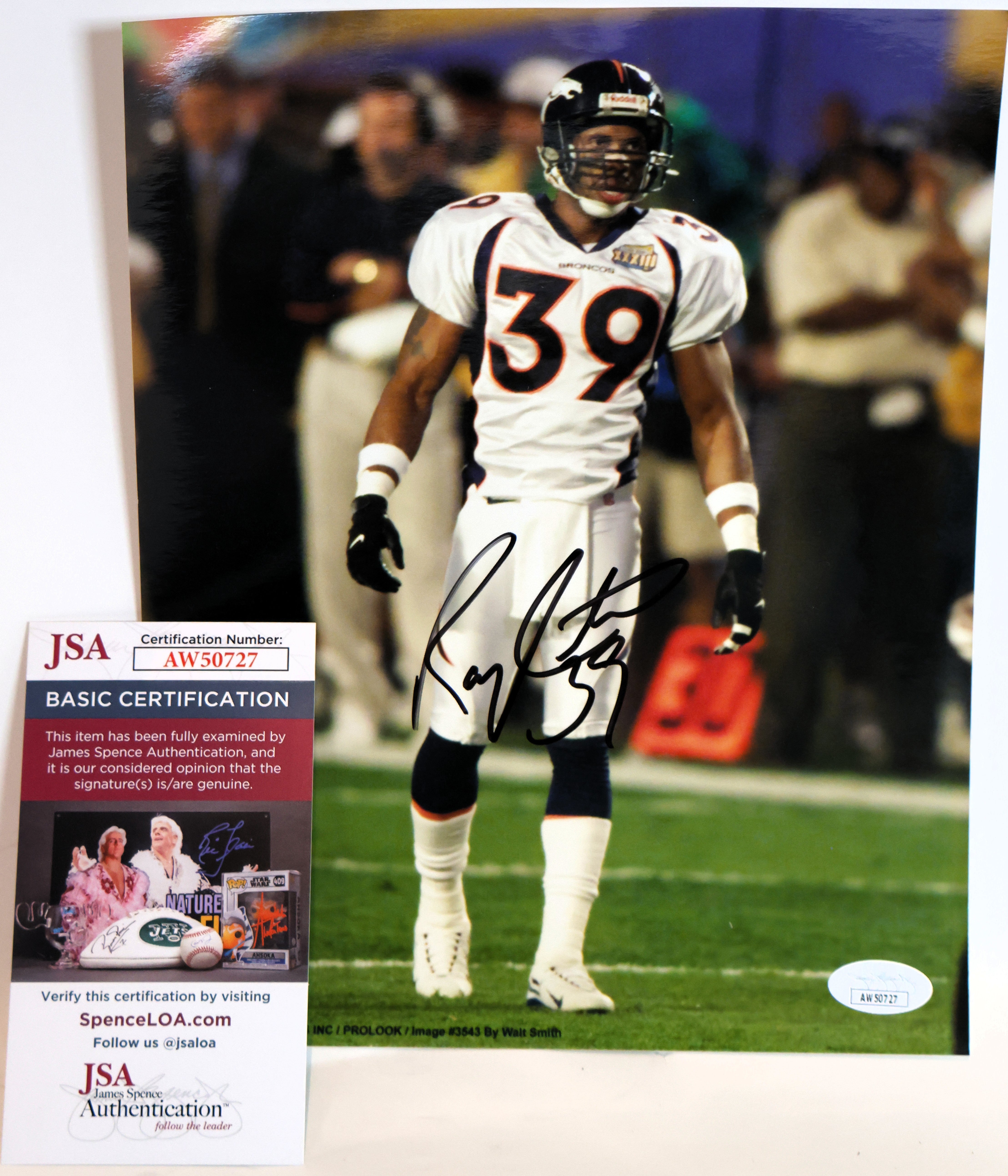 Ray Crockett Autographed 8x10 Photograph (James Spence COA)