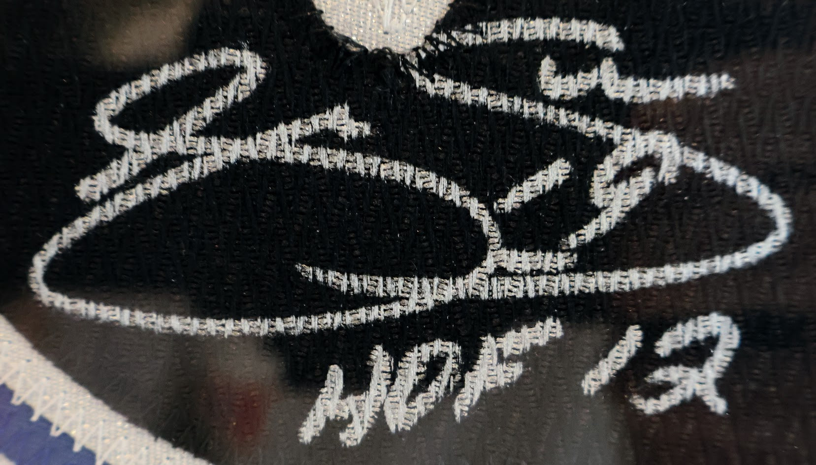 Joe Sakic Autographed Colorado Avalanche White Jersey with "HOF 12" Inscription - Latitude Sports Hologram