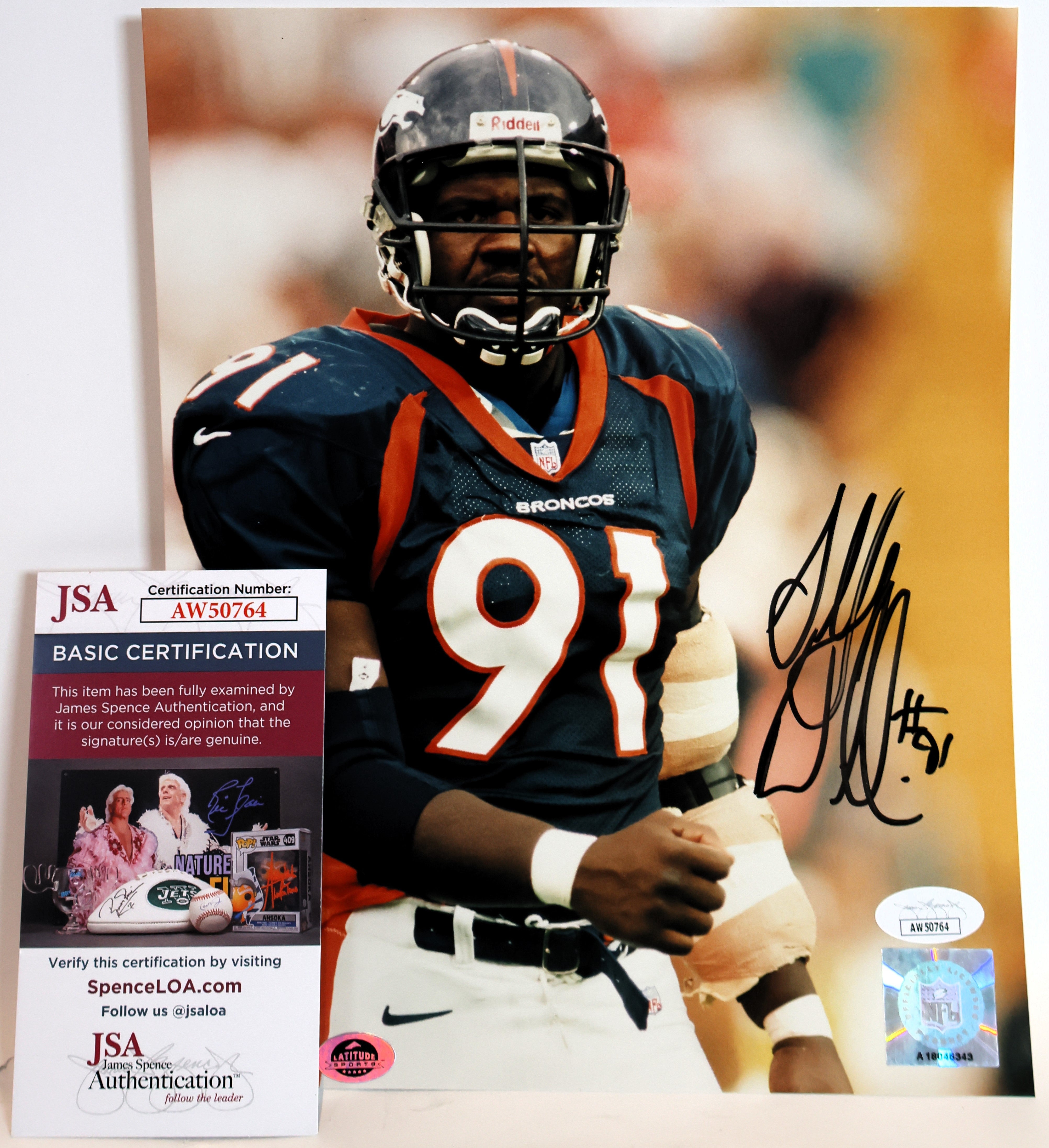 Alfred Williams Autographed 8x10 Photograph (James Spence COA)