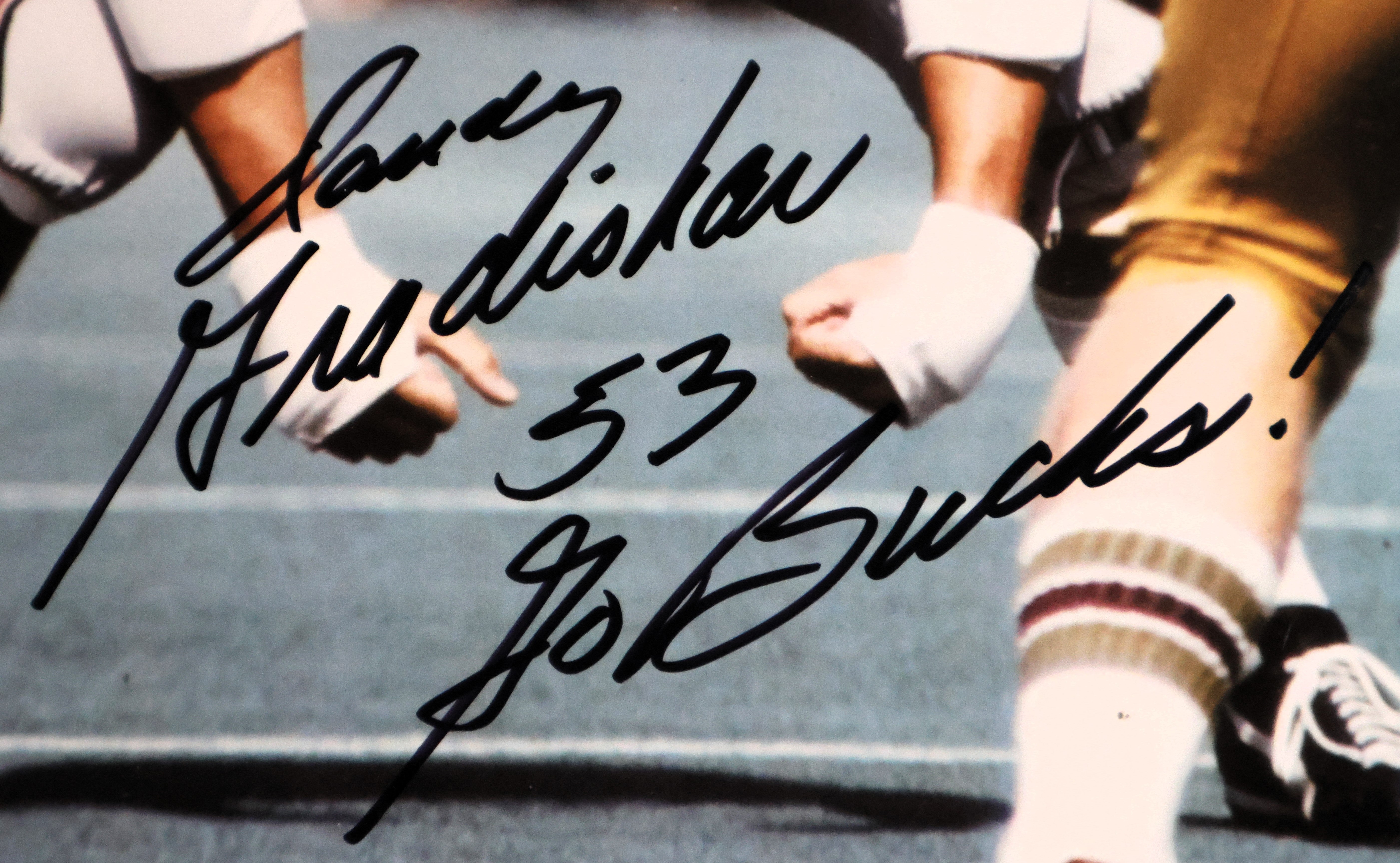 Randy Gradishar (Ohio State) Autographed 8x10 Photograph Inscribed "Go Bucks!" (James Spence COA)