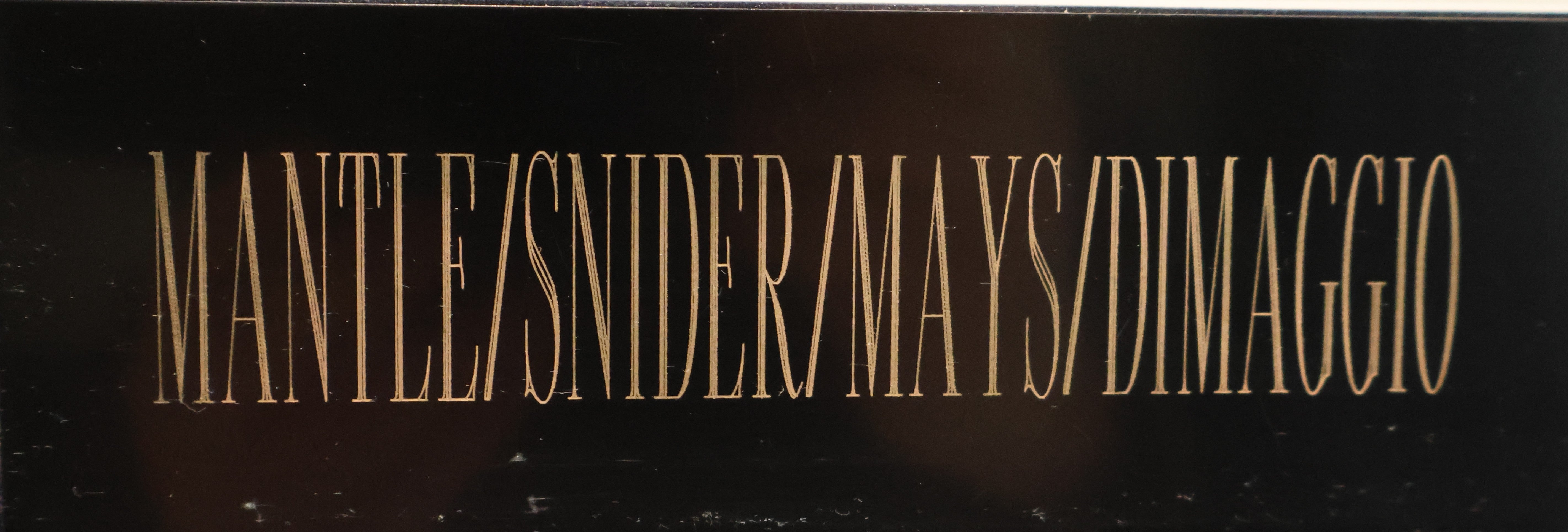 Mickey Mantle, Joe DiMaggio, Willie Mays, and Duke Snider Autographed 8x10 Photo