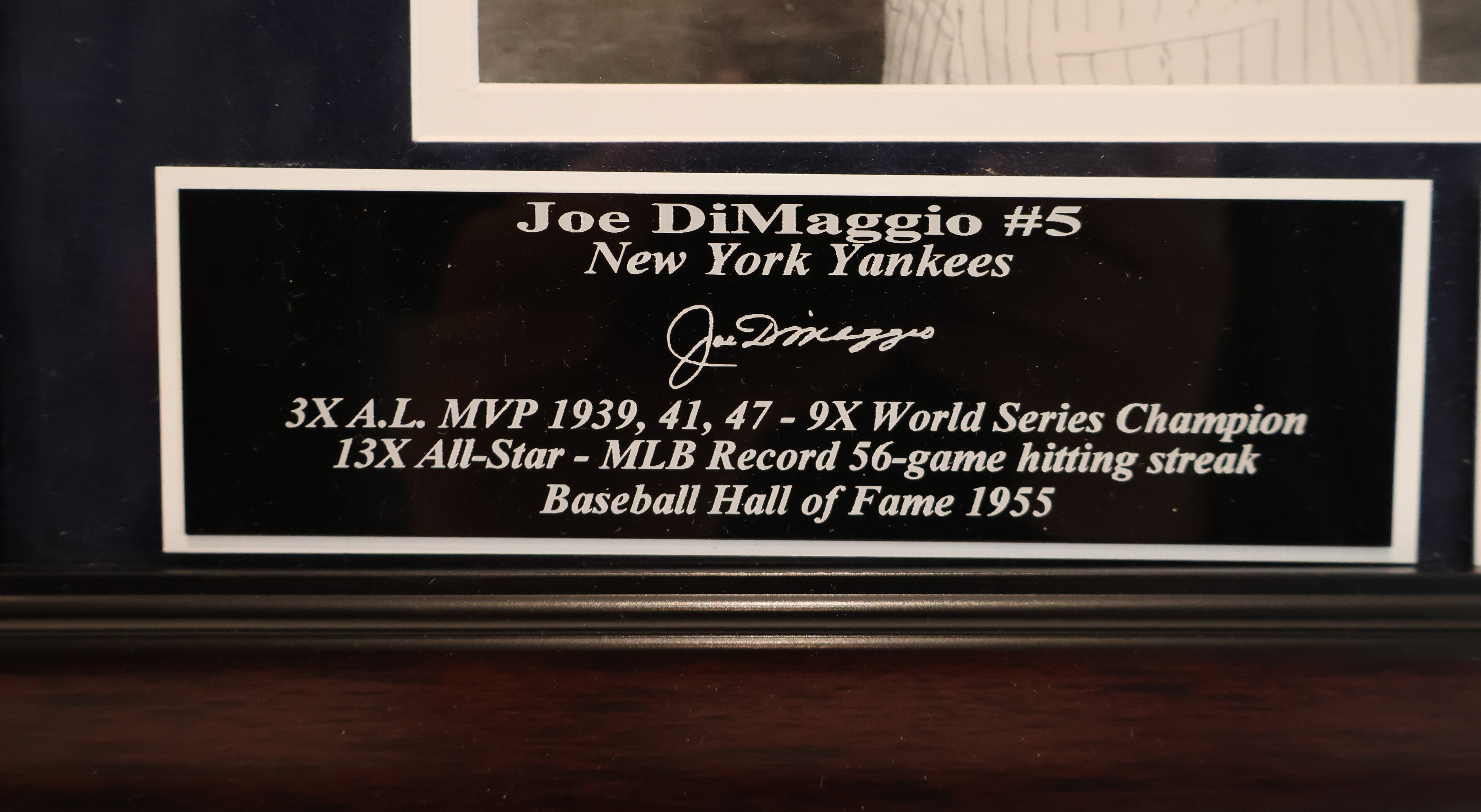 Joe DiMaggio and Mickey Mantle Autographed 8x10 Photo