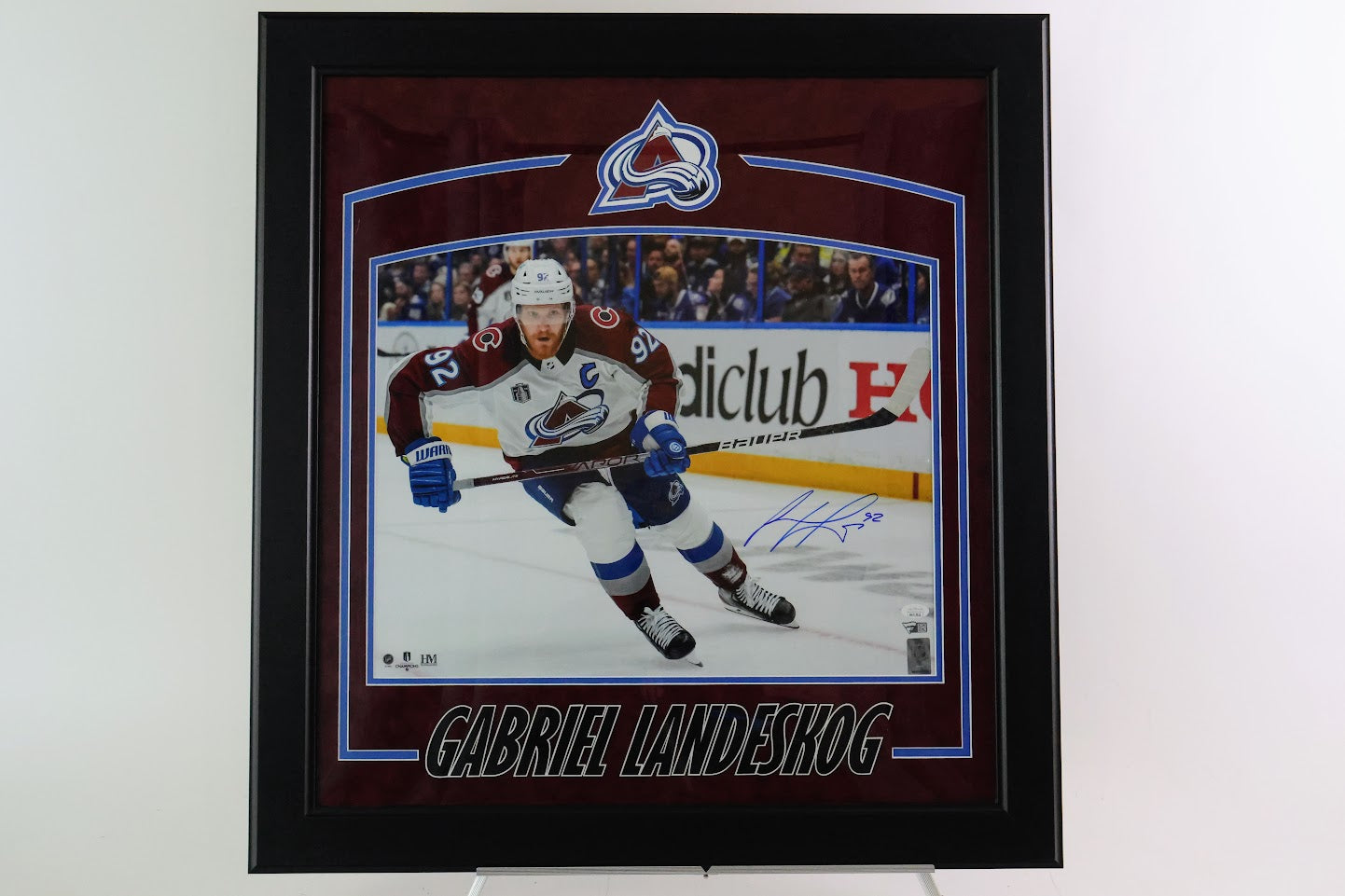Gabriel Landeskog Colorado Avalanche Autographed 16"x20" Framed Photo - Latitude Sports Marketing