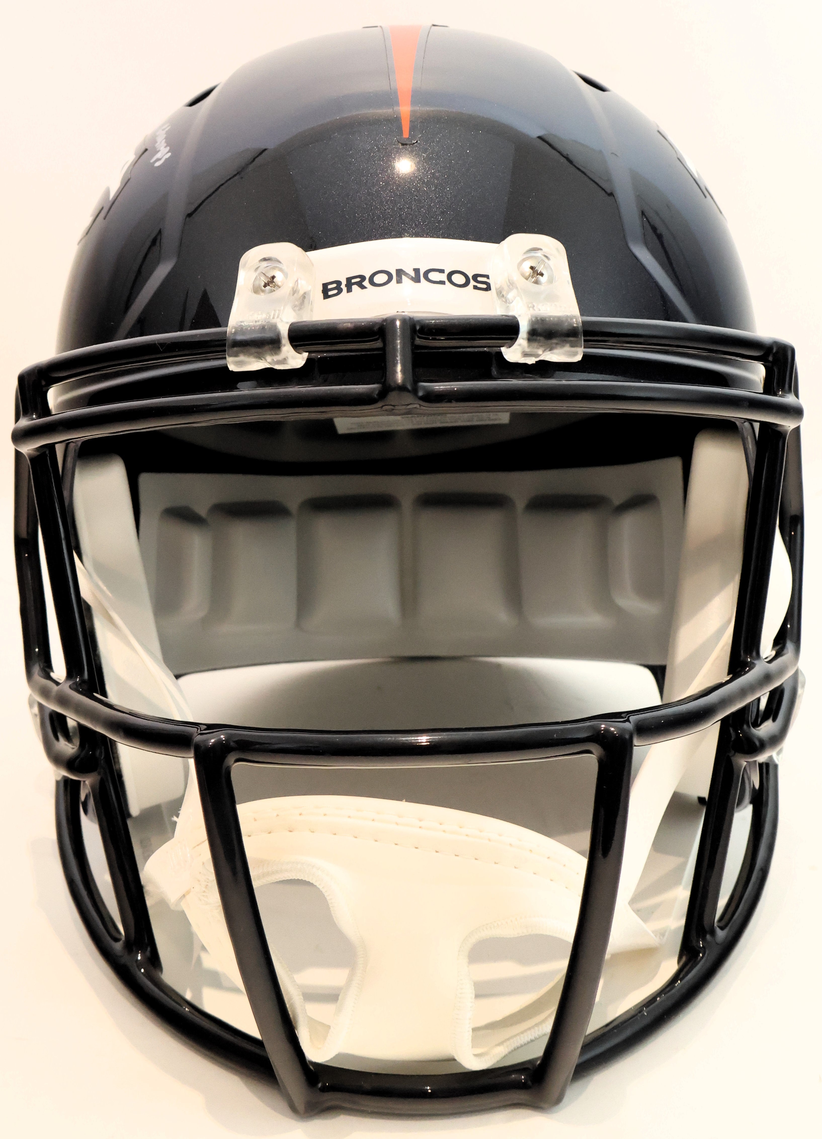 Steve Atwater Broncos Blue Speed Replica Helmet Beckett COA