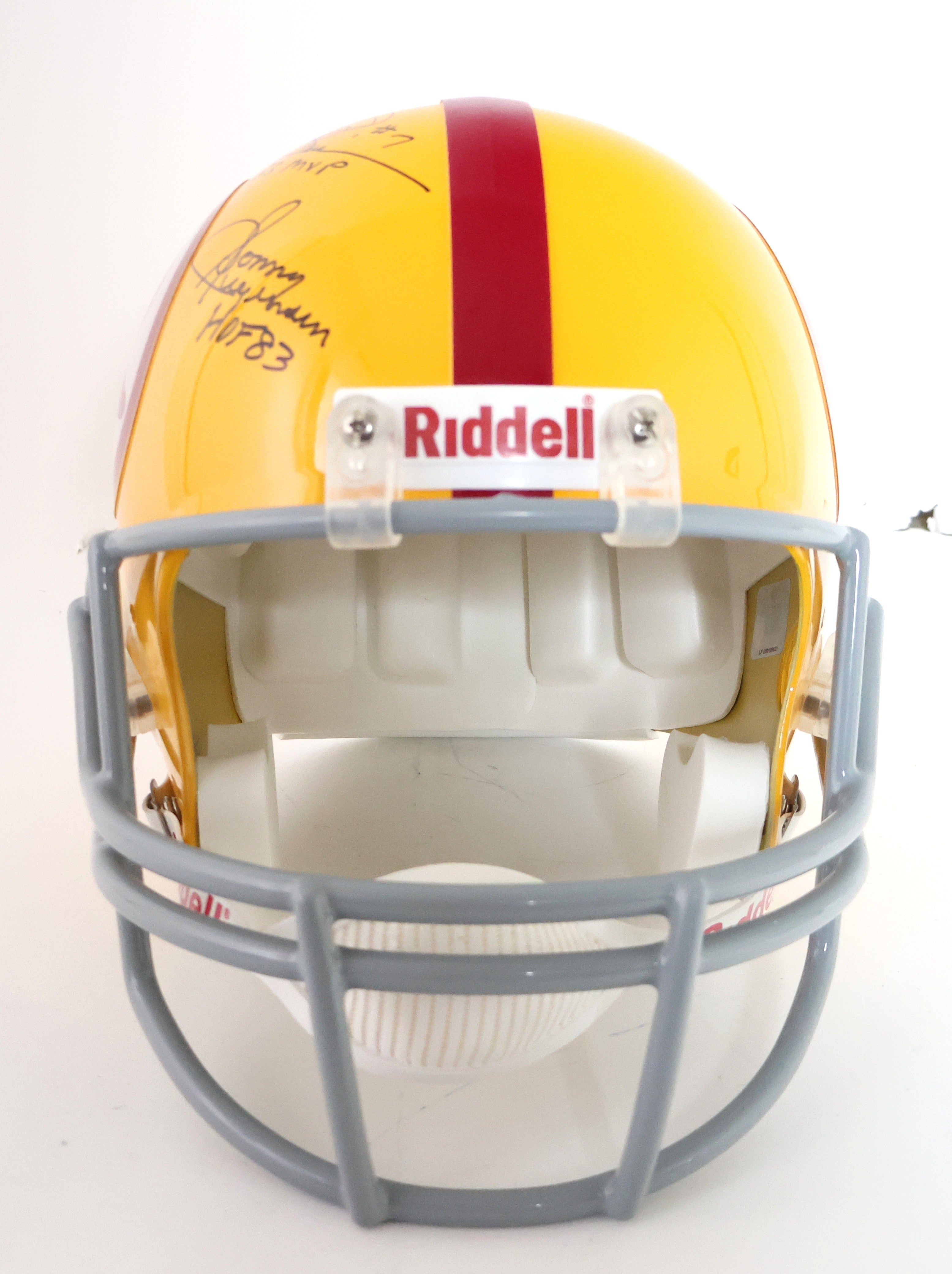 Washington Redskins Quarterback Legends Autographed Helmet JSA LOA