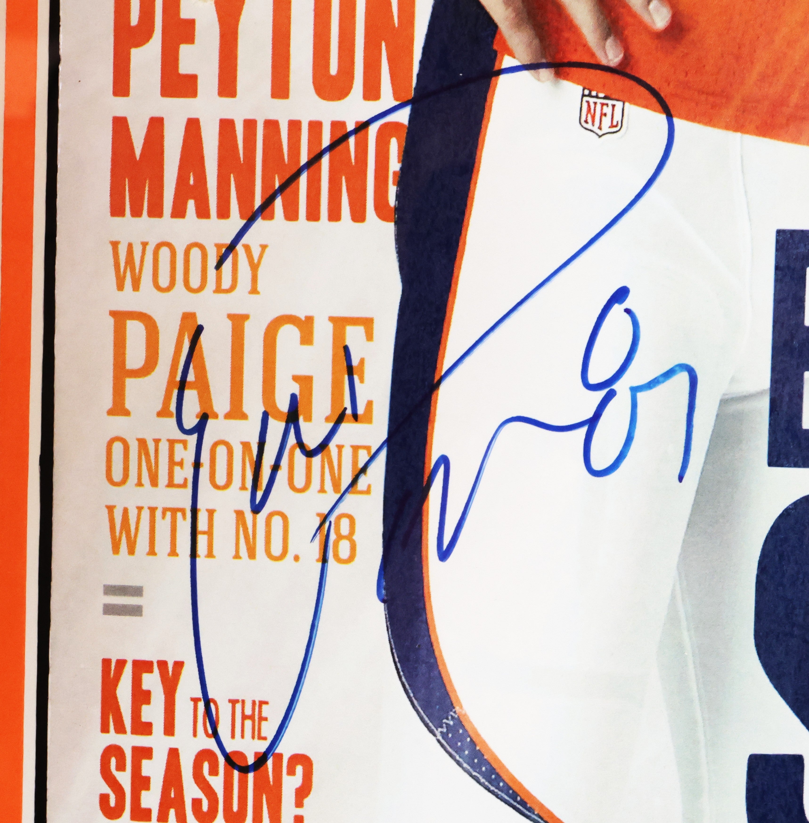 Mile High Sports Broncos Review Enlarged Cover Photo - Eric Decker/Demaryius Thomas Dual Autographed