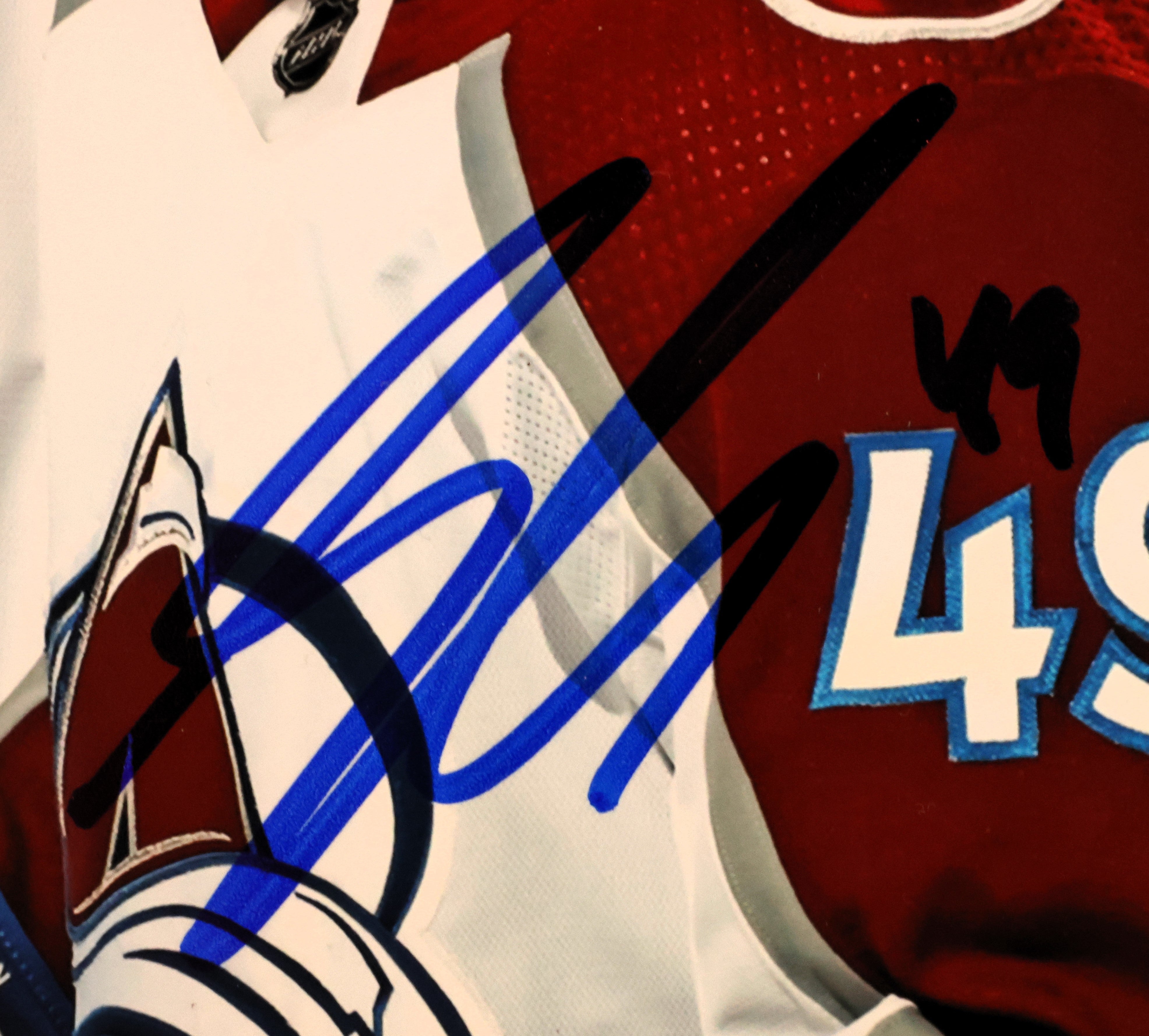 Samuel Girard Autographed 8x10 Photo with Mikko Rantanen LSM COA